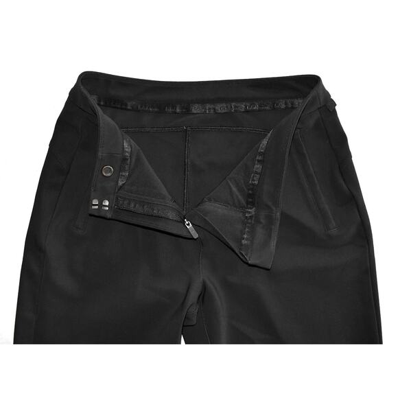 B0 Auth LULULEMON Black Hidden Slash Zipper Pockets Fabric Stretch Pants Size 4 - Picture 4 of 5